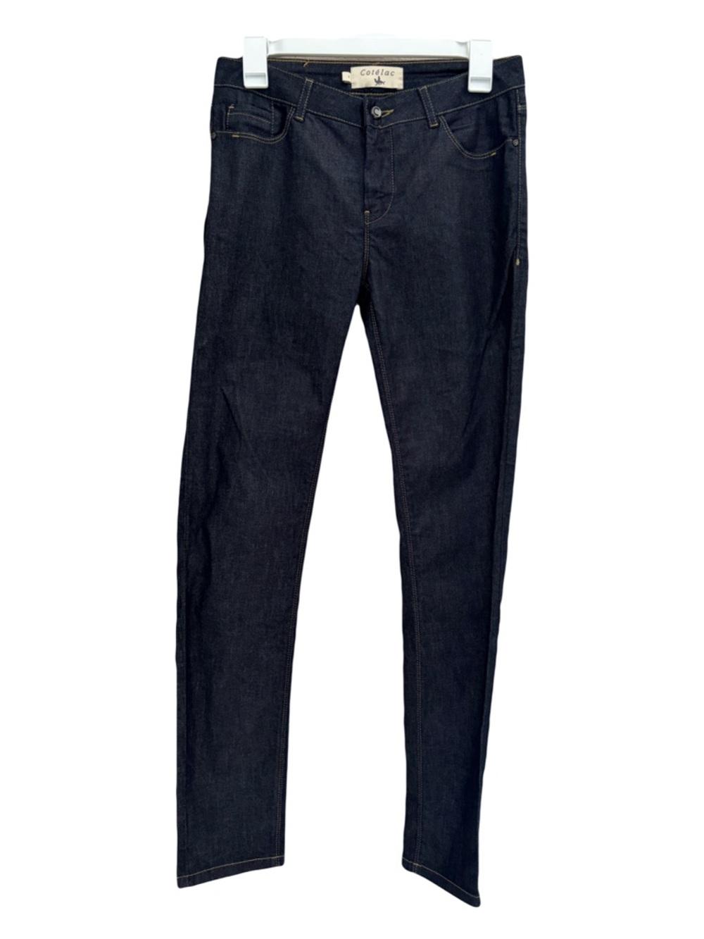 Cotélac Designer Women's Skinny Jeans Dark Blue Wash Size 1 / U.S 4 Women’s